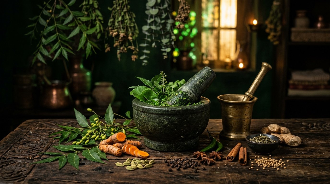 Ayurvedic Okhli Traditional Herbs